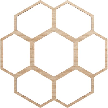 Ekena Millwork Florin Wood Fretwork Pierced Ceiling Medallion, Alder, 24"OD x 8 1/2"ID x 3/8"T CMWP24X24X0375FOAL